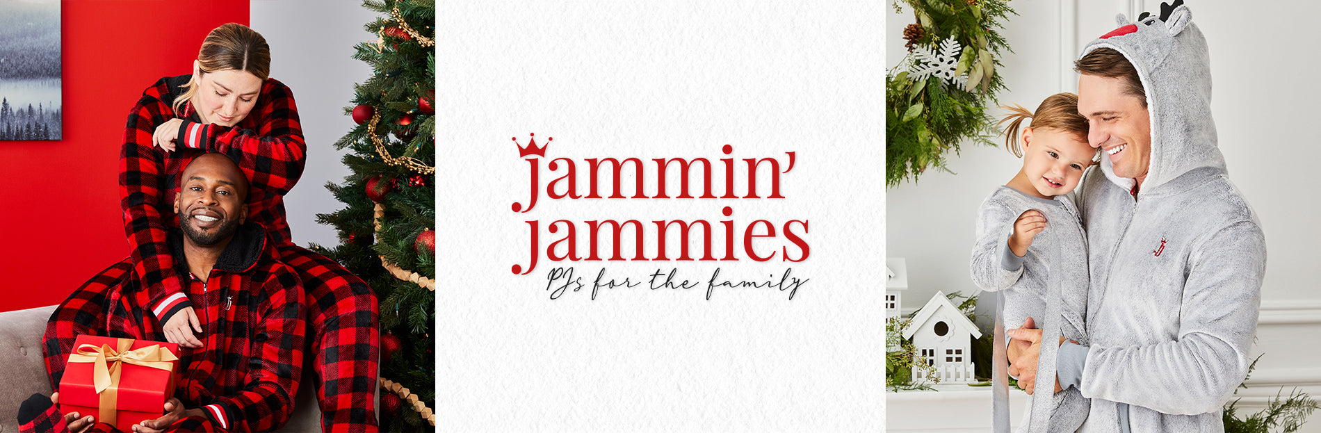 A family in pajamas